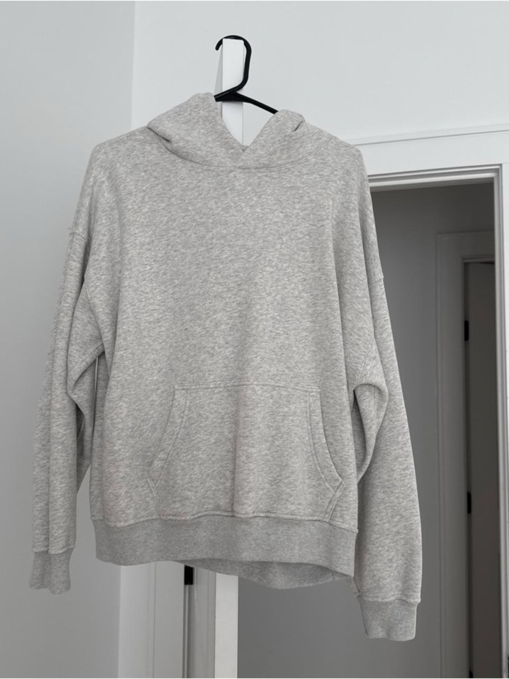 Abercrombie & Fitch Light Gray Hooded Sweatshirt